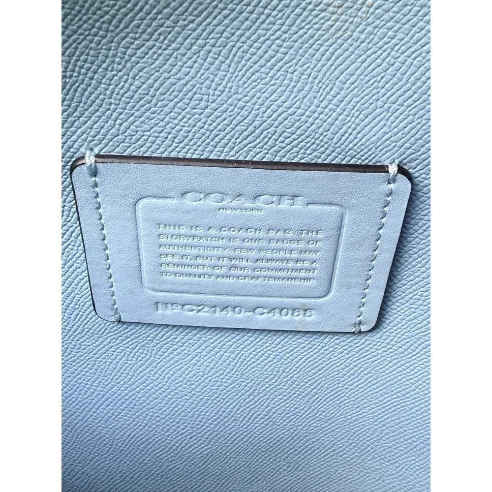 Coach Mollie Tote 25 Signature Canvas Varsity Stripe C4088 - BD